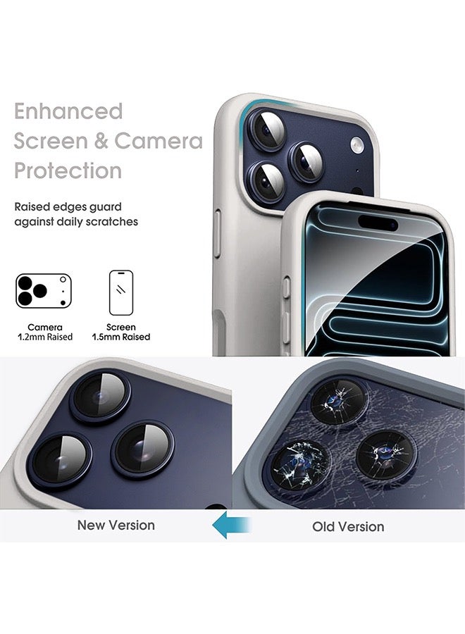 ميدا غطاء سيليكون سائل فاخر لآيفون 17 برو ماكس وبطانة مايكروفايبر – ملمس ناعم ومقاوم للبصمات - Image 3